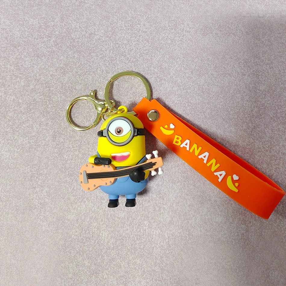 Cartoon Minions Key Chain Car Key chain Bob Kevin Stewart backpack pendant