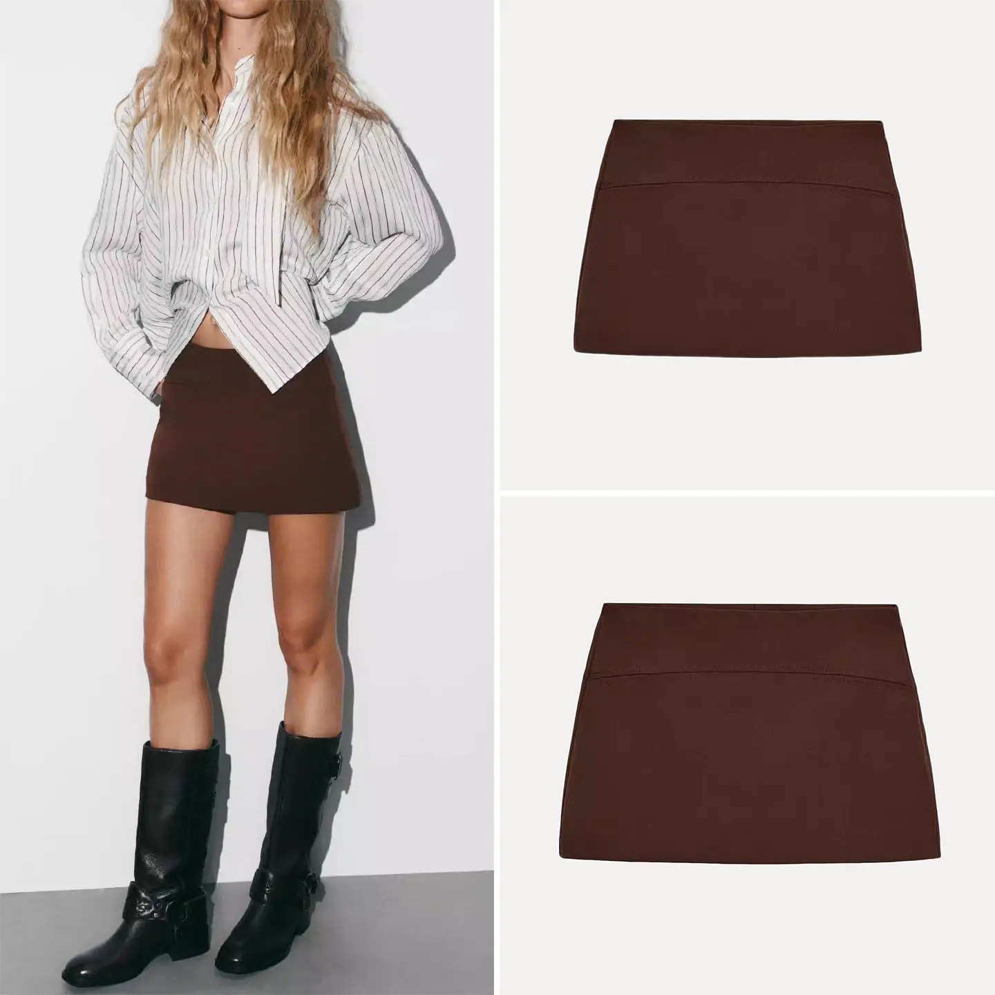 2025年冬新作 レディース 通勤用 個性的 多用途 スカートパンツ 高品質 または 長さ その他素材 00% Zブランド