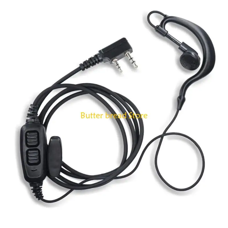 W89C PTT Push to Talk 2 Pin Tactic Headset Adapter for 82 Series 82 82HP, 82X Handheld Radio Headsets Earphone