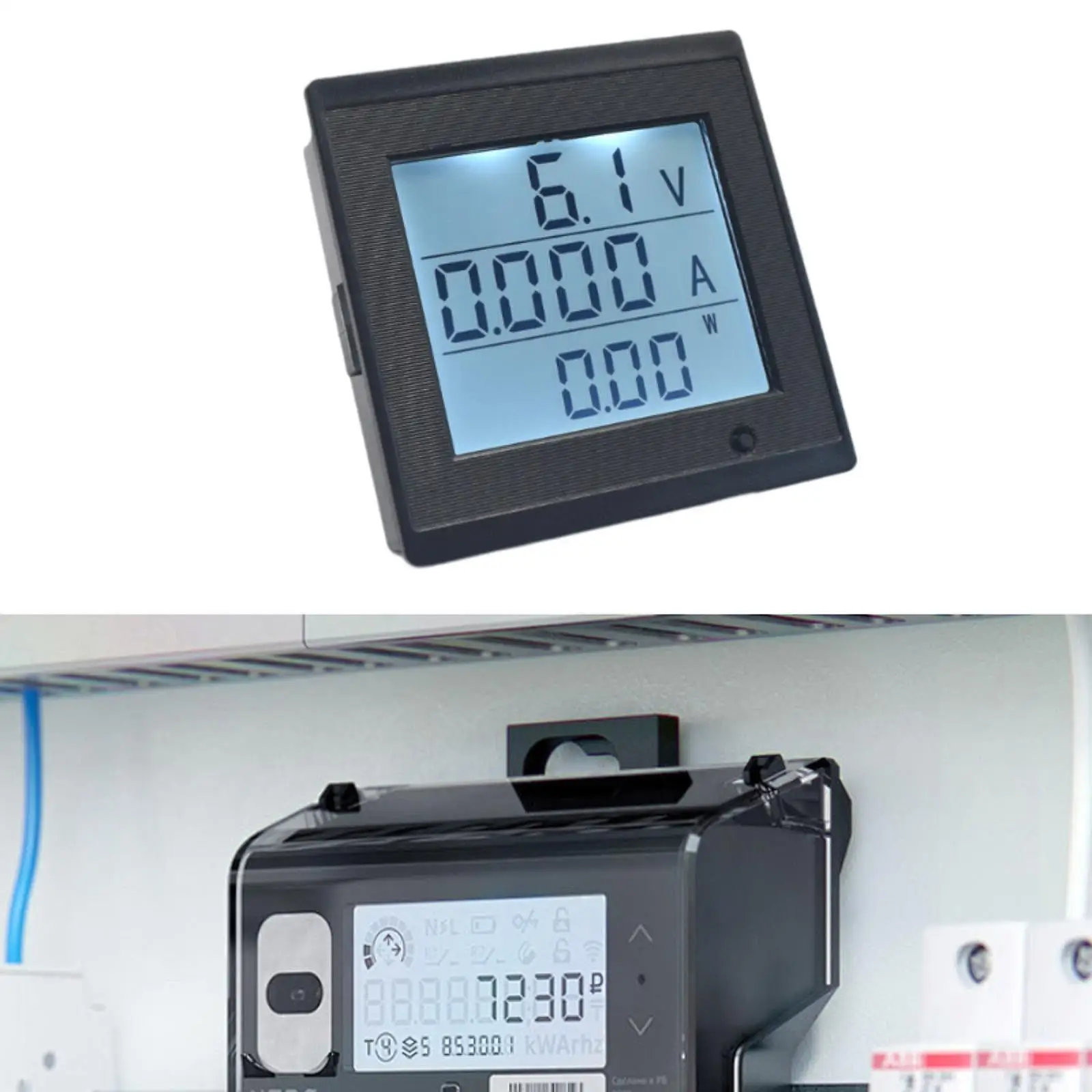 DC 6-200V 20A Voltage Current Meter, Large Screen LCD ,Stable ,Portable Energy Monitoring Instrument, Multimeter ,Volt Amp Gauge