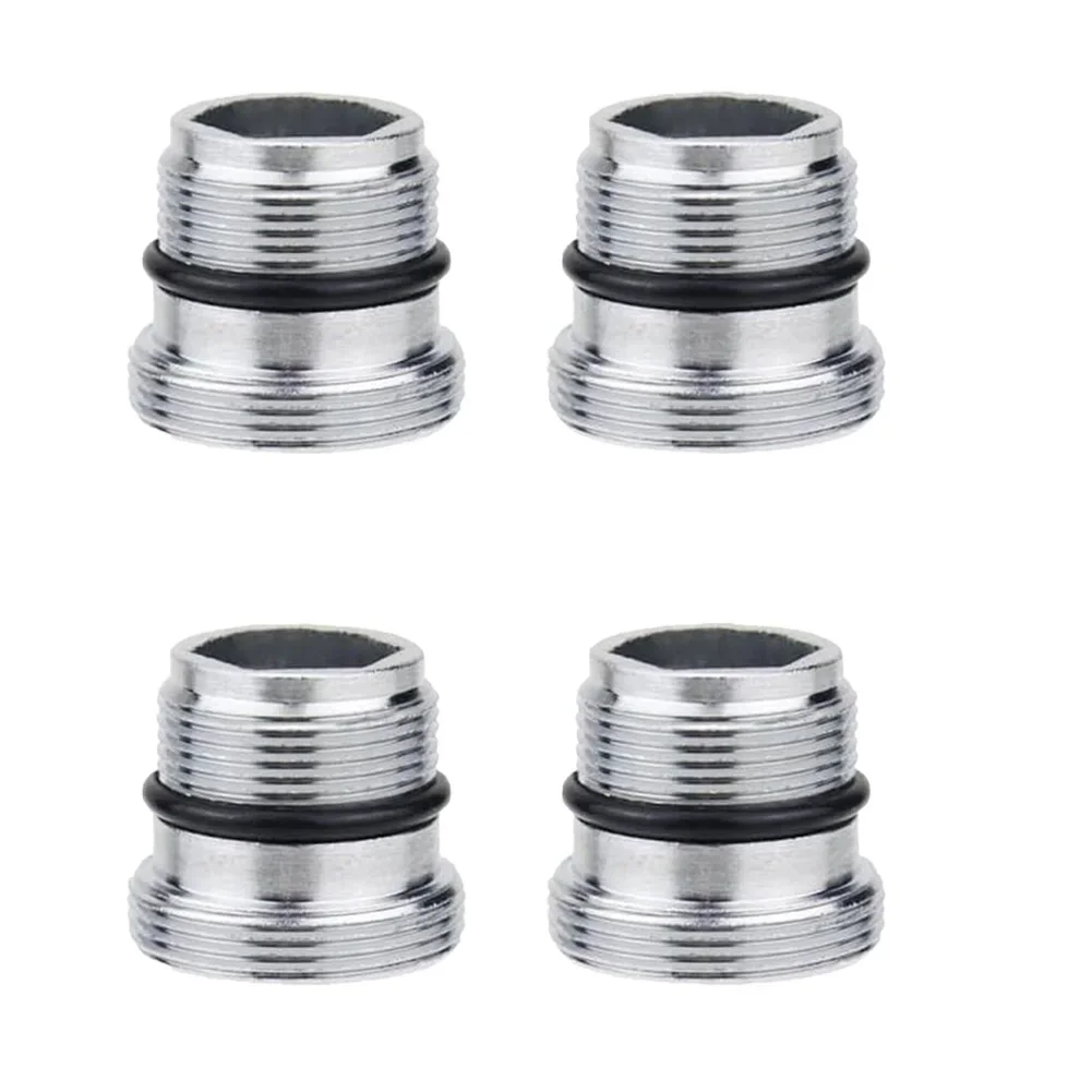 

4Pcs Tap Adapters Aerator Connector With Rubber Seal M18.5 To M22 Male Thread Copper Tap Adapter 21.5x19.5 Mm