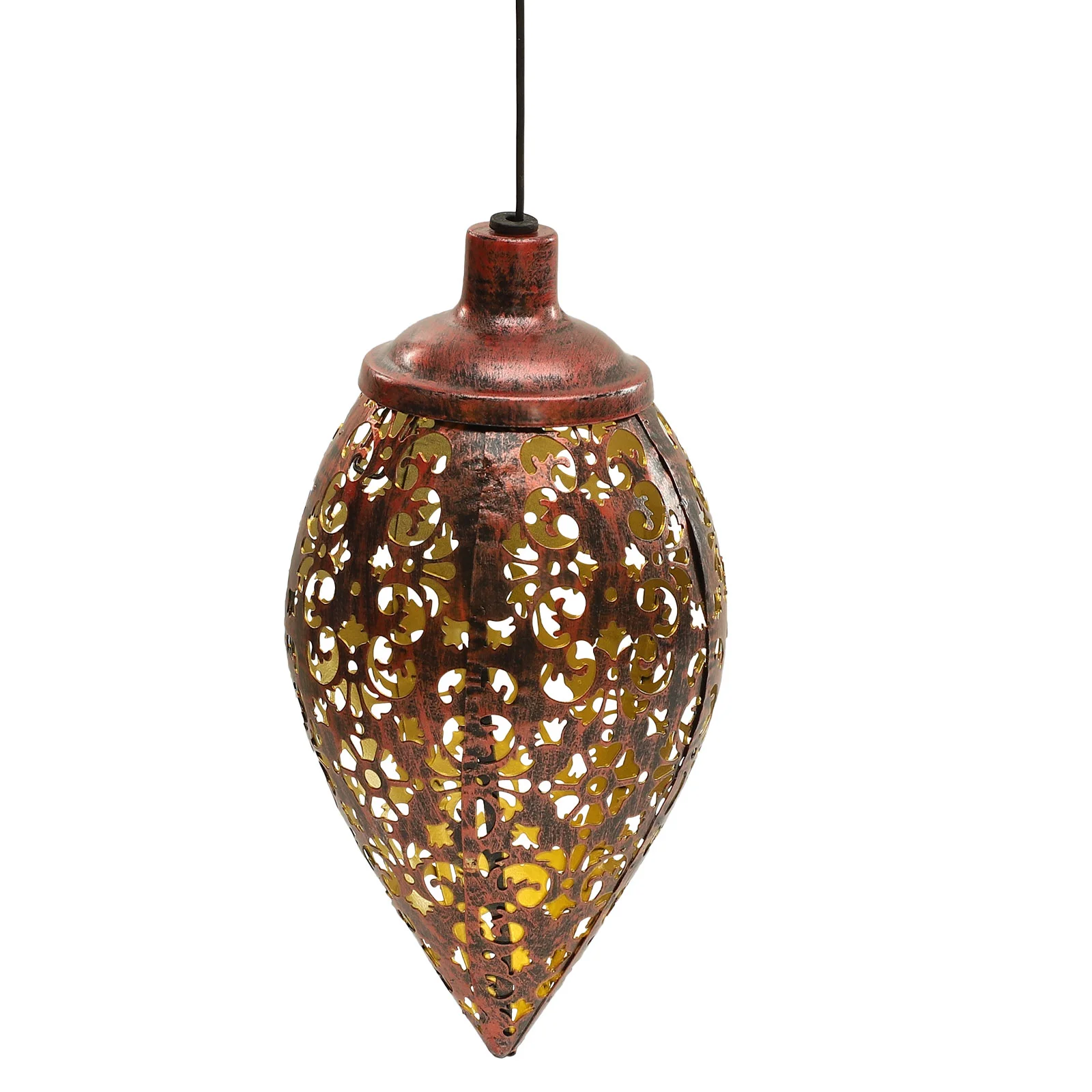 

Decorative Hanging Lantern Exterior Solar Powered Lights Chandelier Outdoor for House