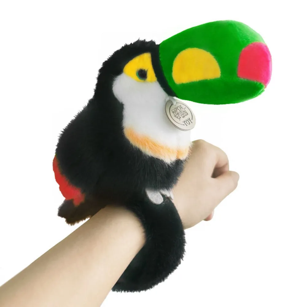 

Simulation Parrot Plush Pendant Plush Animal Bag Pendant Birds Snap Wristband Kawaii Cartoon Standing Shoulder Animals Keychain