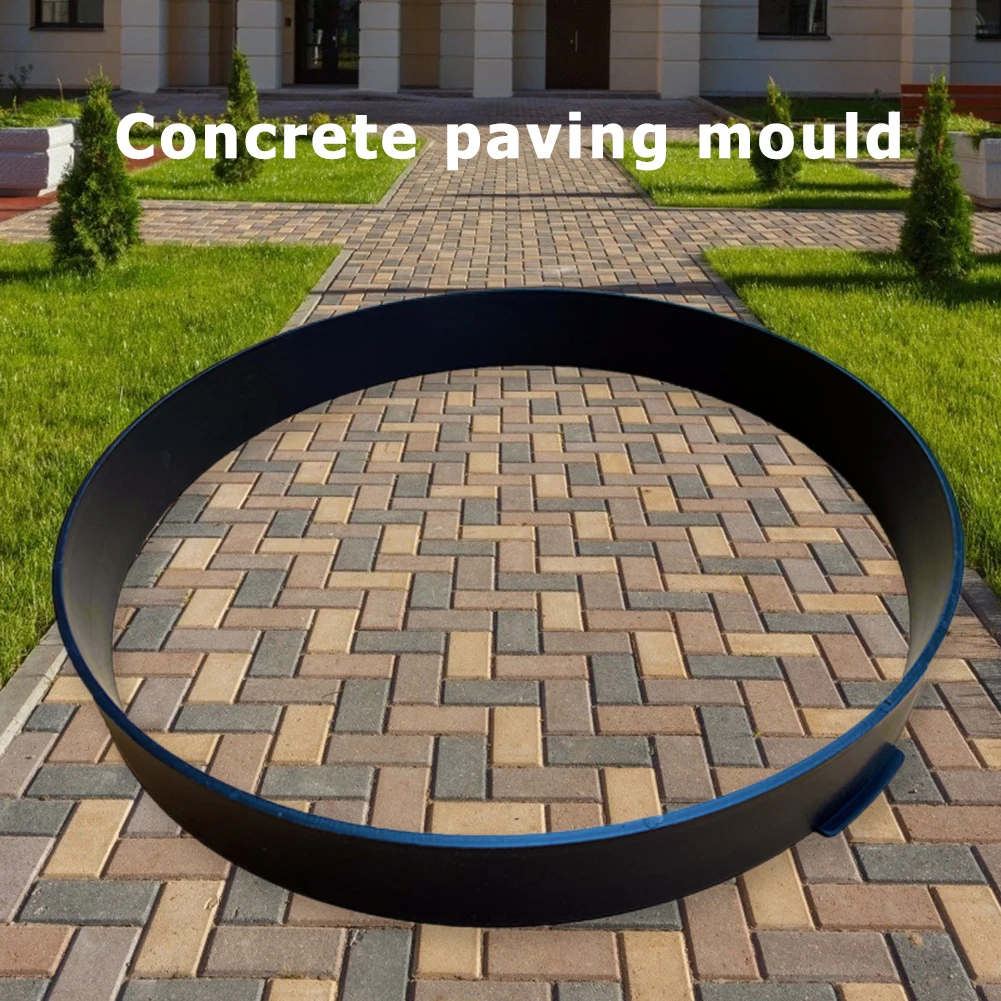 Reusable DIY Paving Concrete Mold Path Walk Maker Mould Round Garden Lawn Floor Household Garden Planting Elements