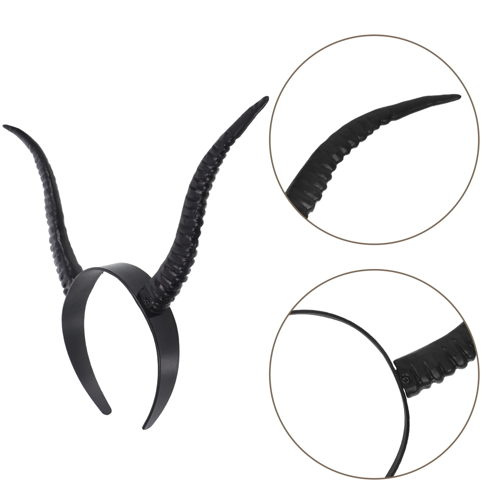 

Дьявол Хэллоуин Косплей Готический аксессуар для волос для платья ведьмы Реквизит для вечеринки Детский костюм для взрослых Рога демона Маленькие рога