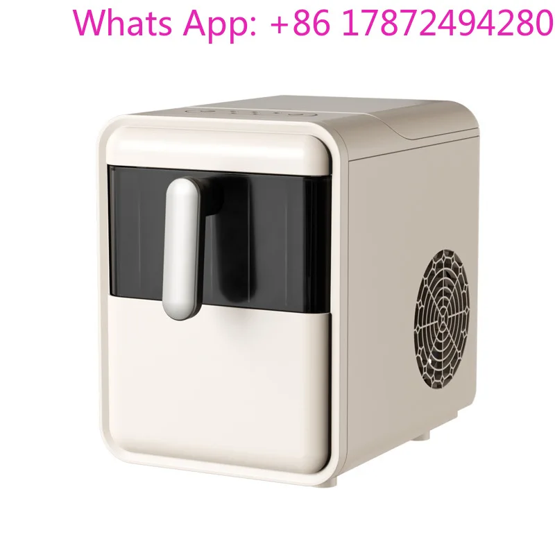 Compact Ice Maker & Freezer Combo - Versatile for Offices, Milk Tea Shops and Home Use