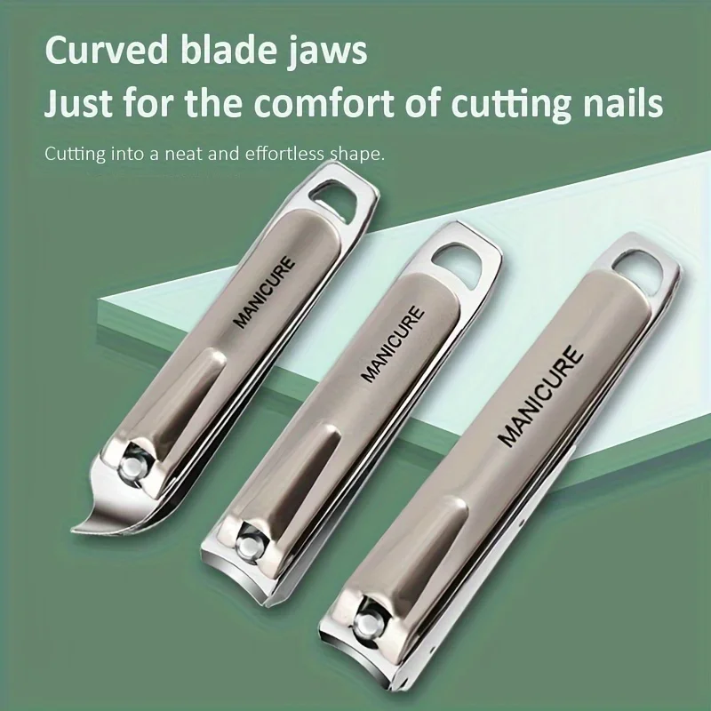 Tagliaunghie 4 pezzi Trimmer professionale Strumenti per la cura della pedicure Lima per unghie in vetro Set per manicure Regalo per la cura della casa Nuovo chiodo