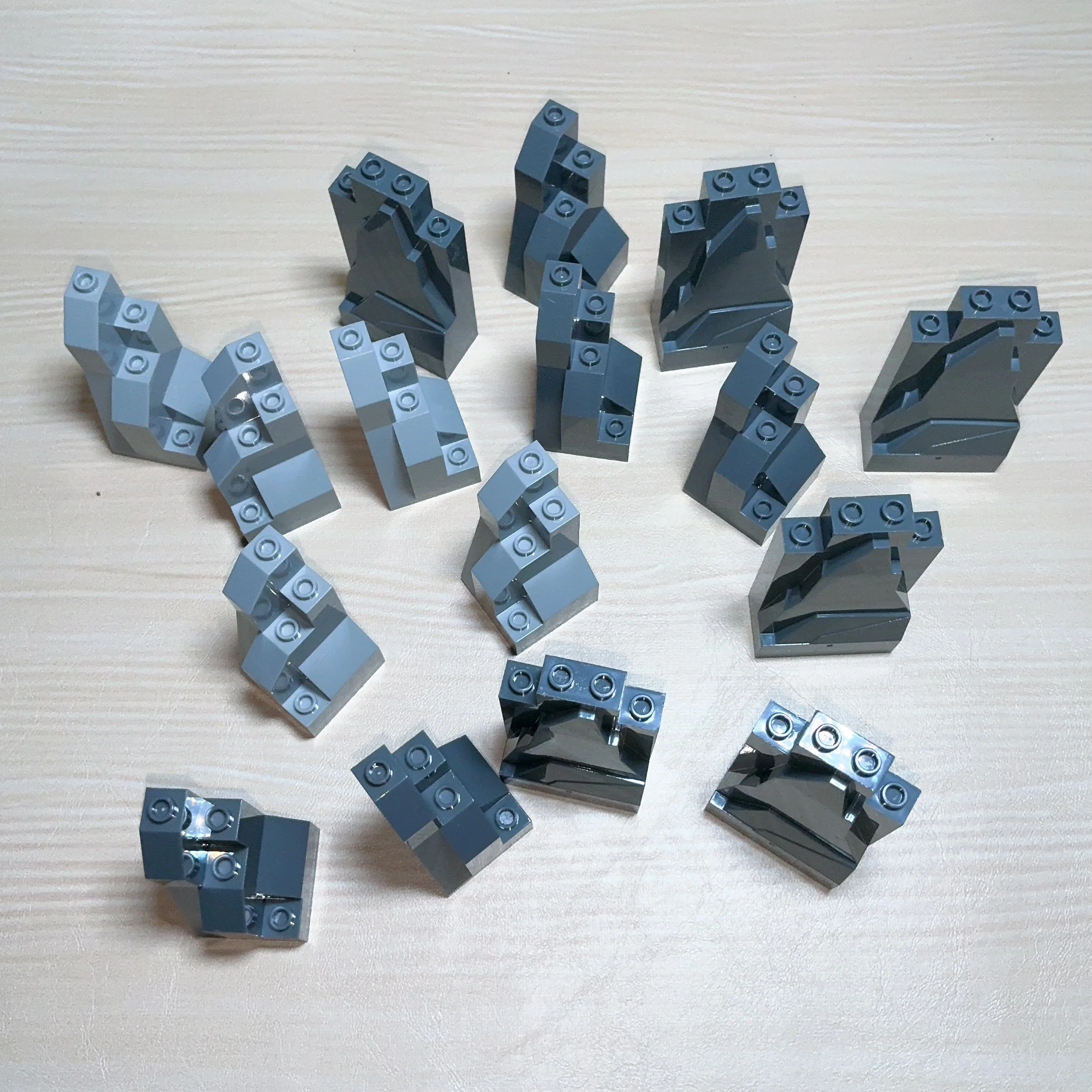 5Pcs Bricks Bausteine Bau Set Mountain Rock Panel Rockery Hill Zubehör Kreative Spielzeug