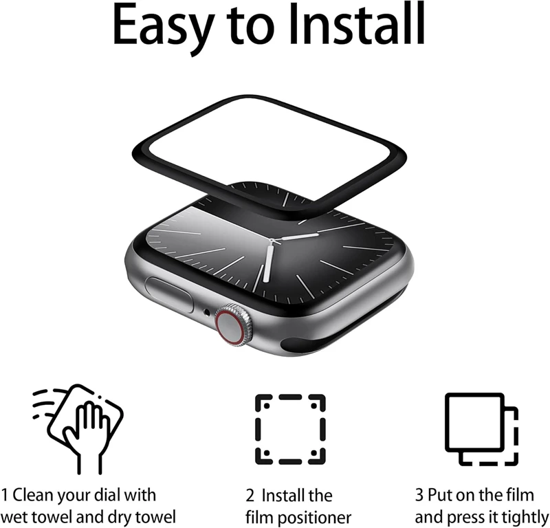 Screen Protector for Apple Watch Series 11 10 9 8 SE 3 46mm 42mm 41mm 45mm 40mm 44mm Film Accessories for Apple Watch Ultra 3 2 view 4