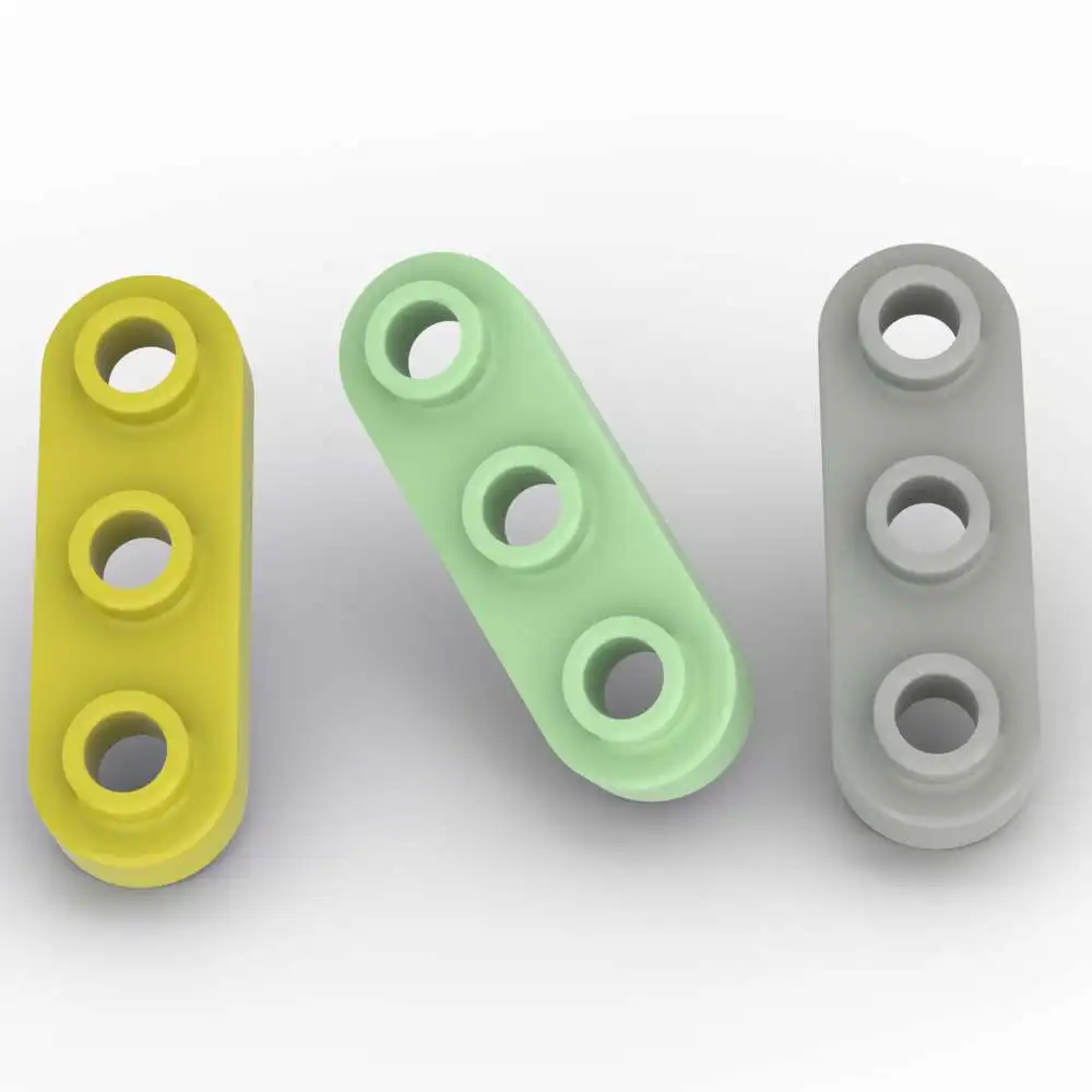 MOC 10PCS 77850 Dengan Papan Stud Terbuka Bata Bulat 1x3 Pelat Blok Bangunan Klasik Adaptif Mainan Dewasa Anak Laki-laki Hadiah Hari Spesial