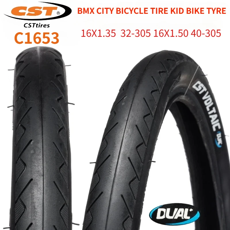 C1653 16X1.35 16X1.50 32-305 40-305 CST BMX CITY BICYCLE TIRE KID BIKE TYRE 60TPI