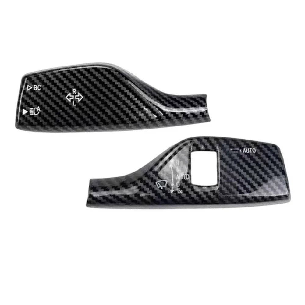 

For BMW Car Turn Signal and Wiper Switch Cover Carbon Fiber Designed for 1 3 5 7 Series Provides Switch Protection