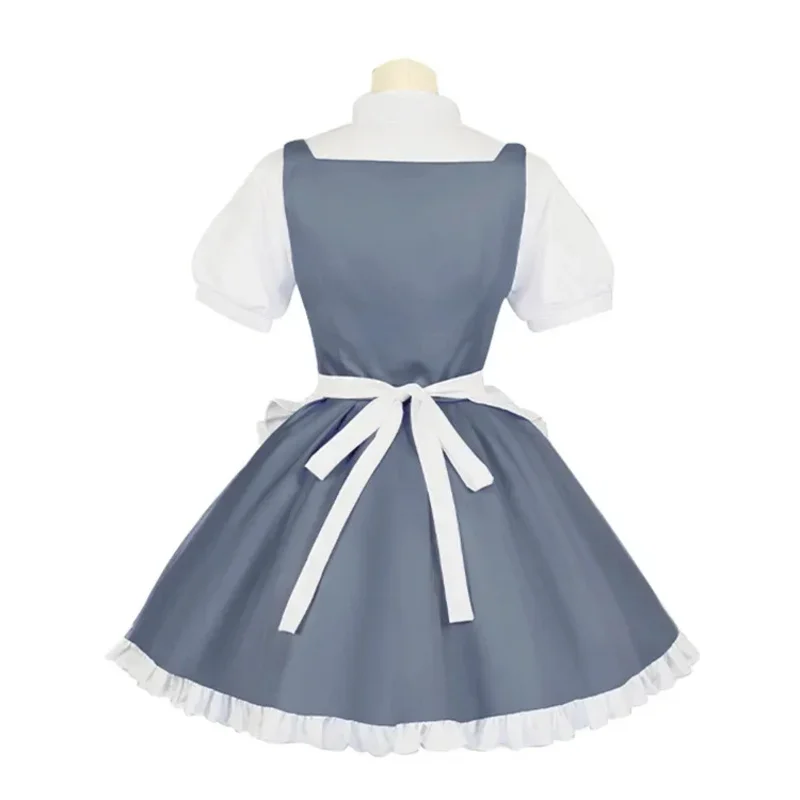 didi 211Anime All Night Song Nanakusa Nazuna Cameriera Vestito Cosplay Top Gonna Grembiule Donna Costume da festa