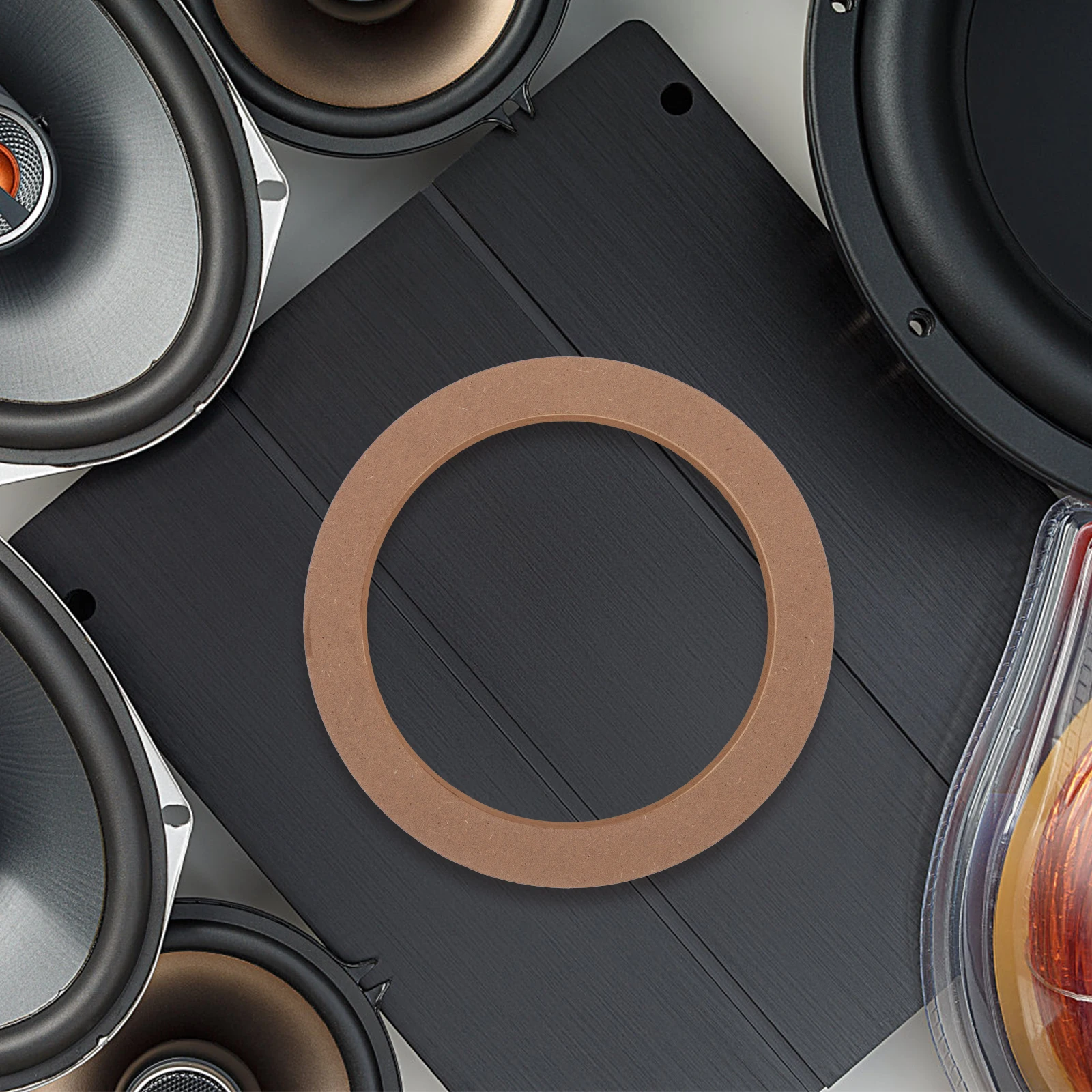 

2 Pairs Car Speaker Spacer Rings 6.5 Inch Adapter Bracket Speaker Mounting Gasket for Car Audio Modification