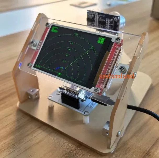 Arduino/STM32 Ultrasonic Radar Scanning Student Technology Making DIY Creative Toys Handmade Science and Technology Innovation