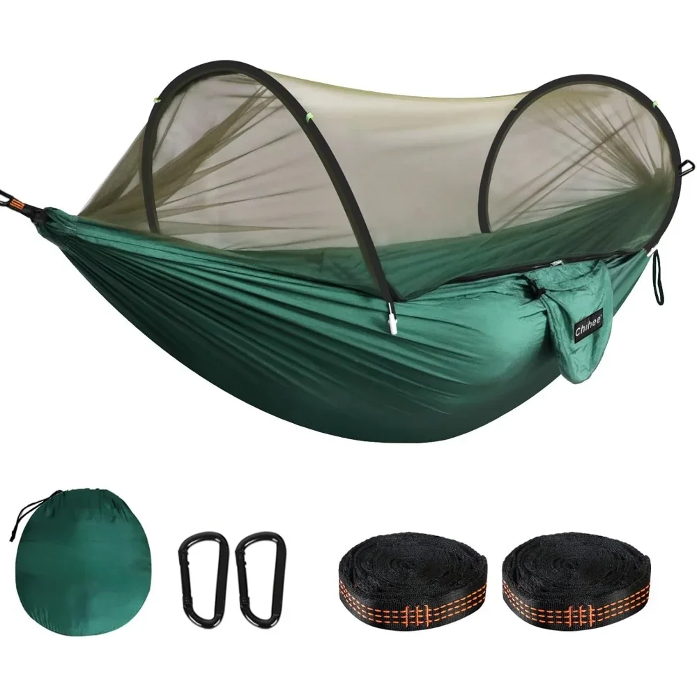 Hammocks，Ultra light pop-up mesh breathable quick drying, including advanced climbing buckle and sling Hammocks