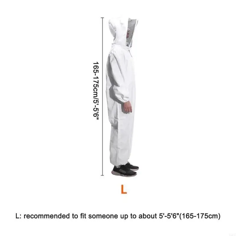 

Защитный костюм для пчеловодства с перчатками, размер L/XL/XXL, дышащий мягкий костюм пчелы для пчеловодов, универсальный для