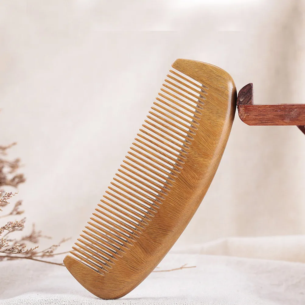 

Natural Verawood Hair Comb Close Teethed Anti-Static Massage Comb Comfortable Grip Scalp Blood Circulation Stimulating