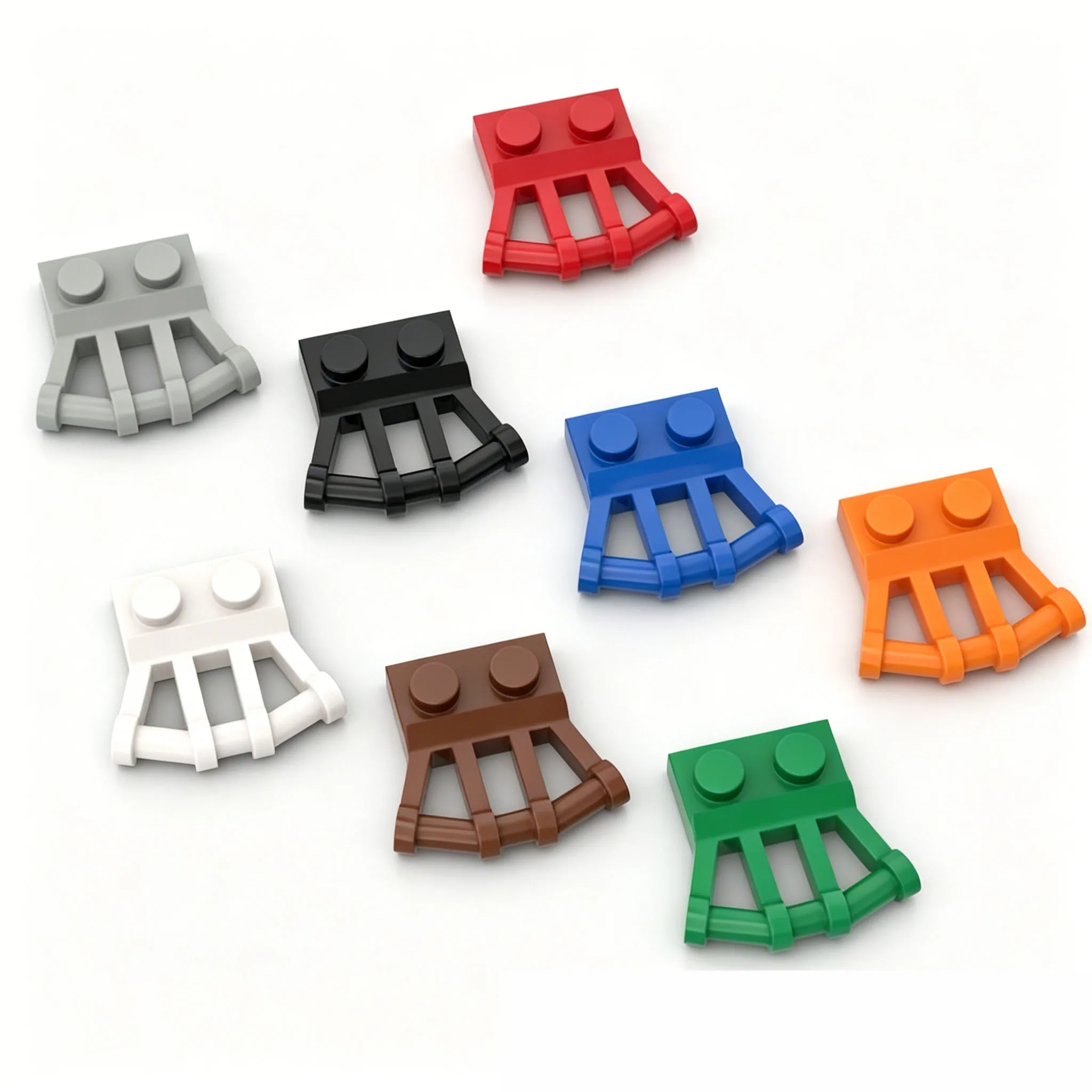 10PCS 92692 Modifed 1x2 Building Blocks Kit With Angled Bar Handle On Side Bricks Particle Toy Children Birthday Xmas Gifts