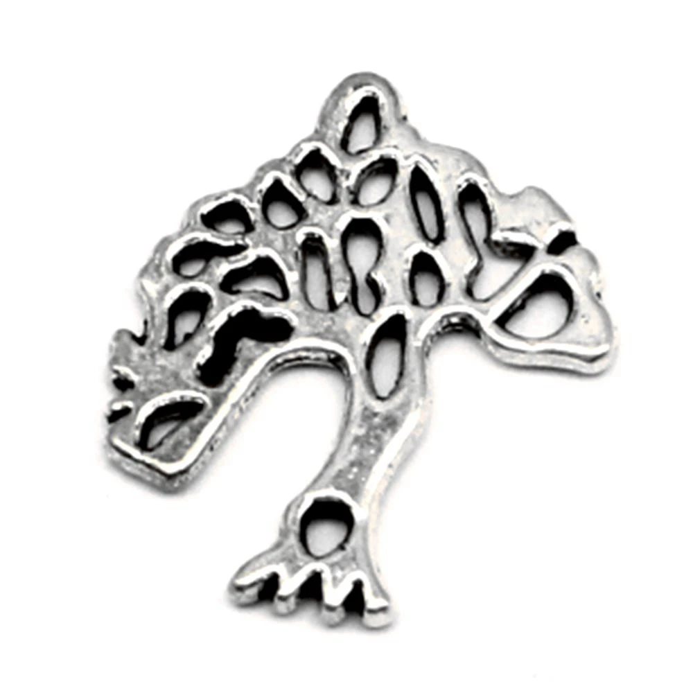 Tree Of Life Charms Jewelry Making Pendant Make Accessories Jewelry Diy 17x19mm 20pcs Antique Silver Color