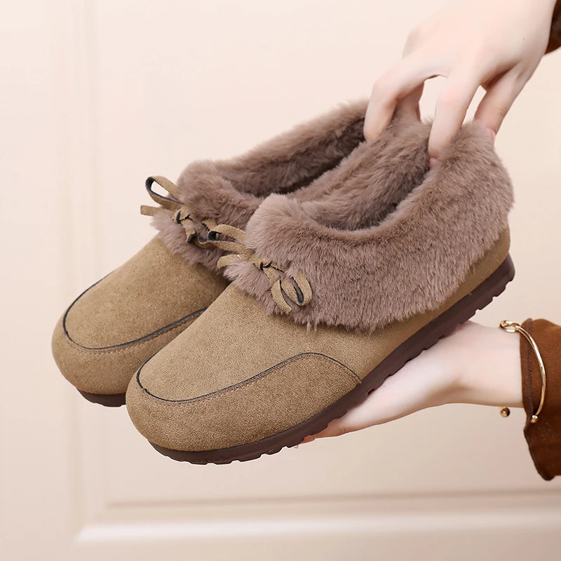 2025 Winter New Women's Warm Cotton Shoes Anti-cold One-step Cotton Shoes Anti-slip Durable Free Shipping Women's Shoes