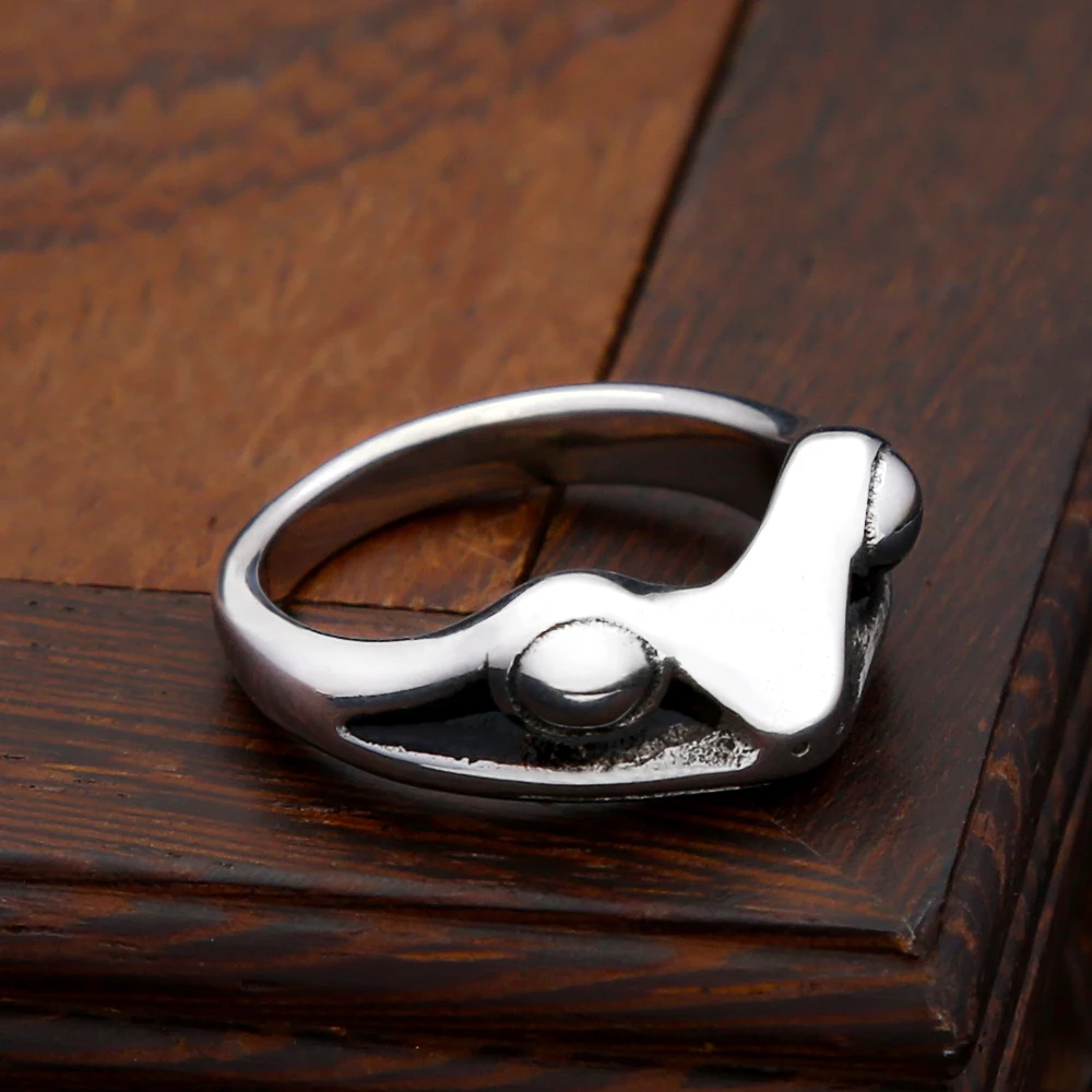 Frog Ring Stainless Steel Vintage Antique Black Punk Gothic Mens Animal Finger Band Cool Daily Wear Fashion Jewelry Party Gift view 6