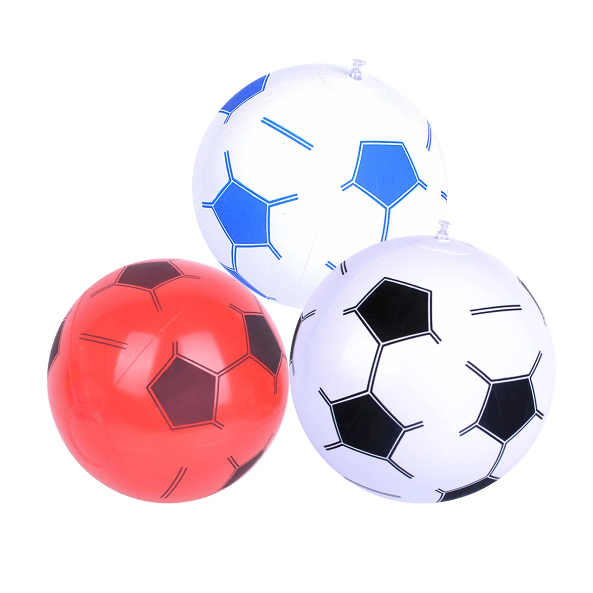 

3 Pcs Toy Ball Puffer Balls for Kids Bouncy Dodgeball Inflatable Soccer with Pump