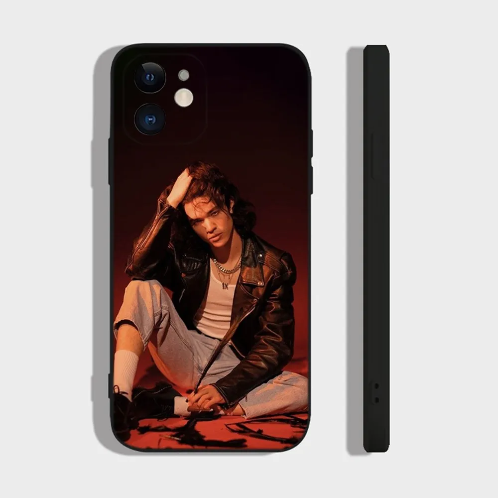 Singer C-Conan G-Gray Phone Case For iPhone 14,13,12 Mini 11 Pro XR,X,XS,MAX 6S,7,8 Plus Silicone Cover Soft black image 3