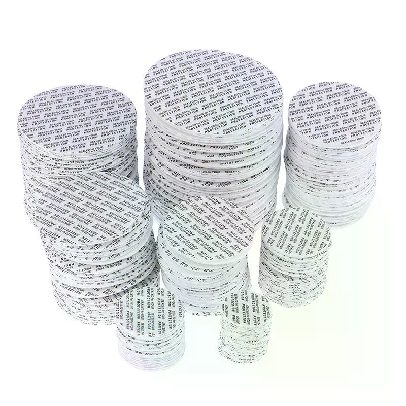 Self‑adhesive Foam Pressure Sensitive Cap Liner, Tamper Resistant Seal Gasket for Cosmetic Jar Bottle, 20MM‑82MM