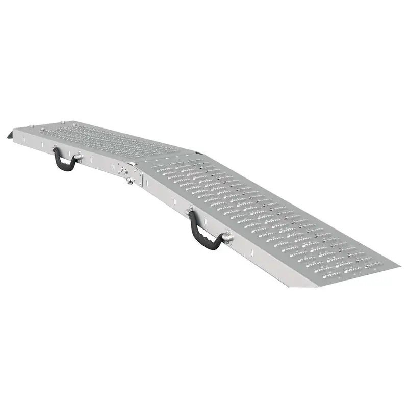 Immagine 5: Rampe Pieghevoli 200kg per rampa, 2 pz, Argento, 166 x 23 x 4,5 cm