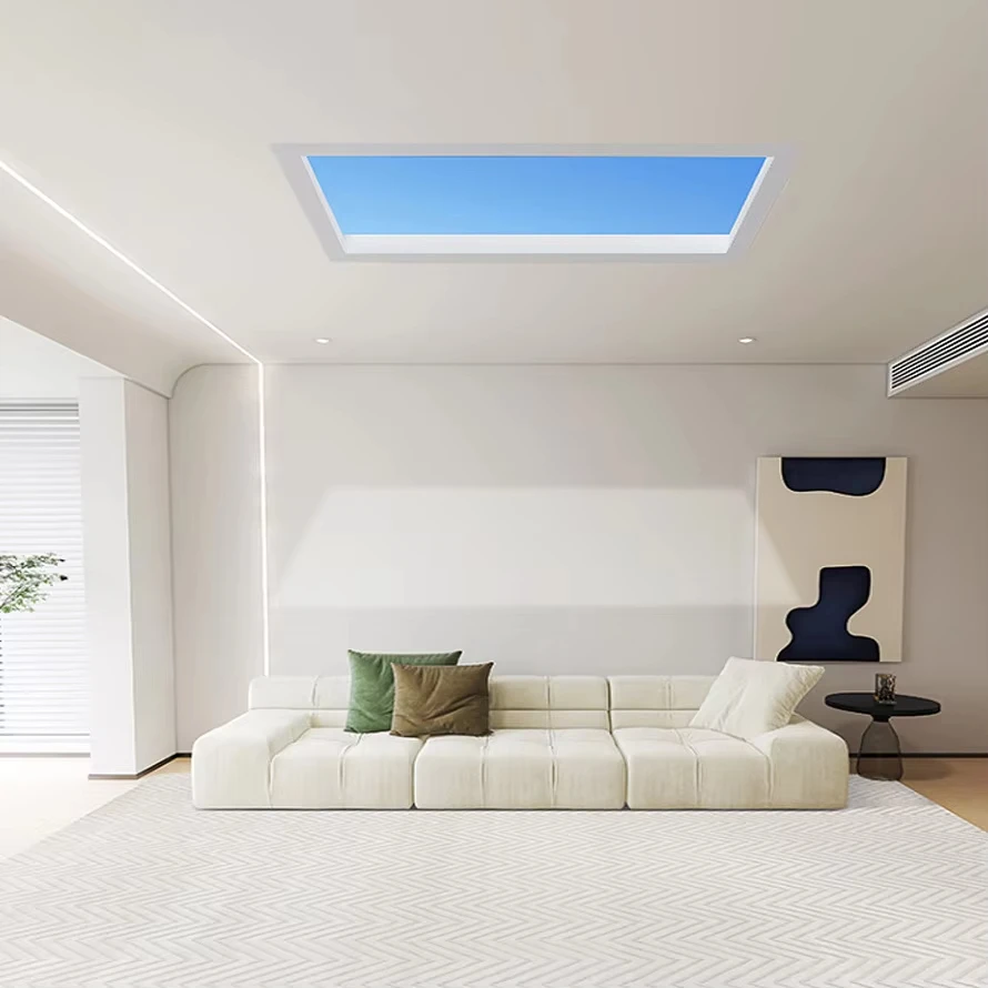 2026 السماء الزرقاء ضوء مصباح السقف للحمام ديكور داخلي لوحة غرفة الاطفال مصباح المطبخ الإضاءة الطبيعية سطح السقف شاندل #4