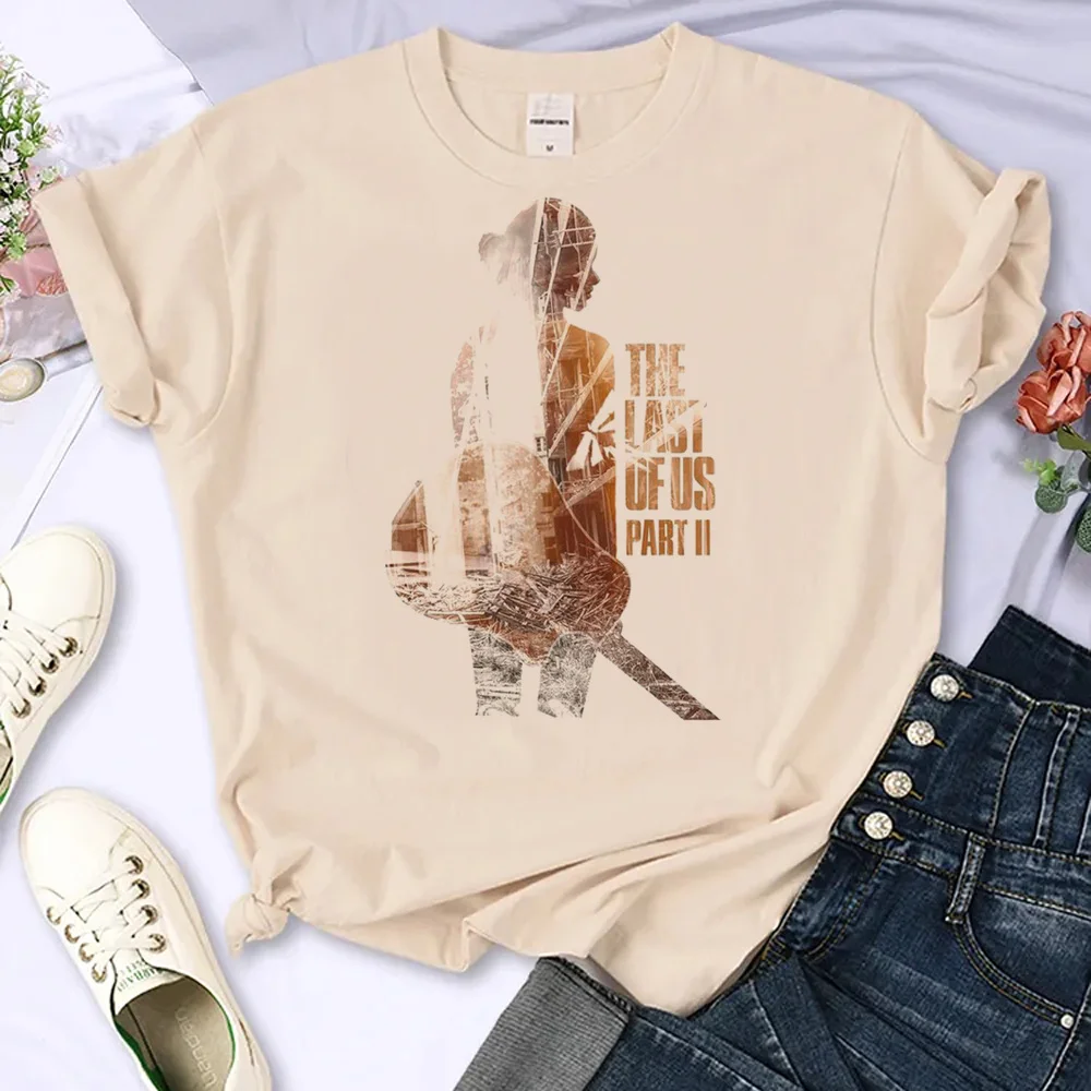 Camiseta de the Last of Us para mujer, ropa de calle de manga, camiseta de diseñador para chica, ropa de cómic de los años 2000