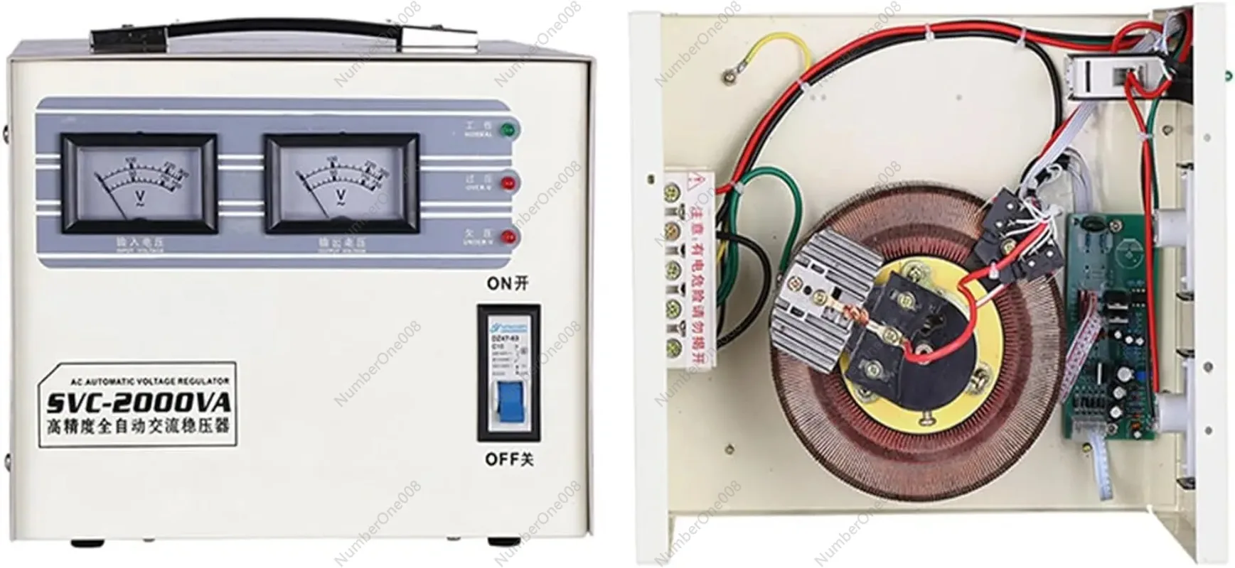 

Automatic Voltage Stabilizer Single Phase Relay 150-260V Input 220V Output AC Voltage Regulator for Home Use