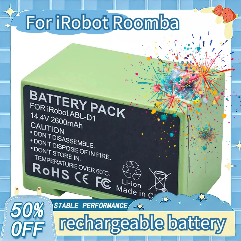 

PURFIELD Battery for iRobot Roomba i7 i7+ 7150 7158 7556 7558 i3 i3+ i4 i4+ i8 i8+ and e5 e6 5150 6198 Replacement Battery