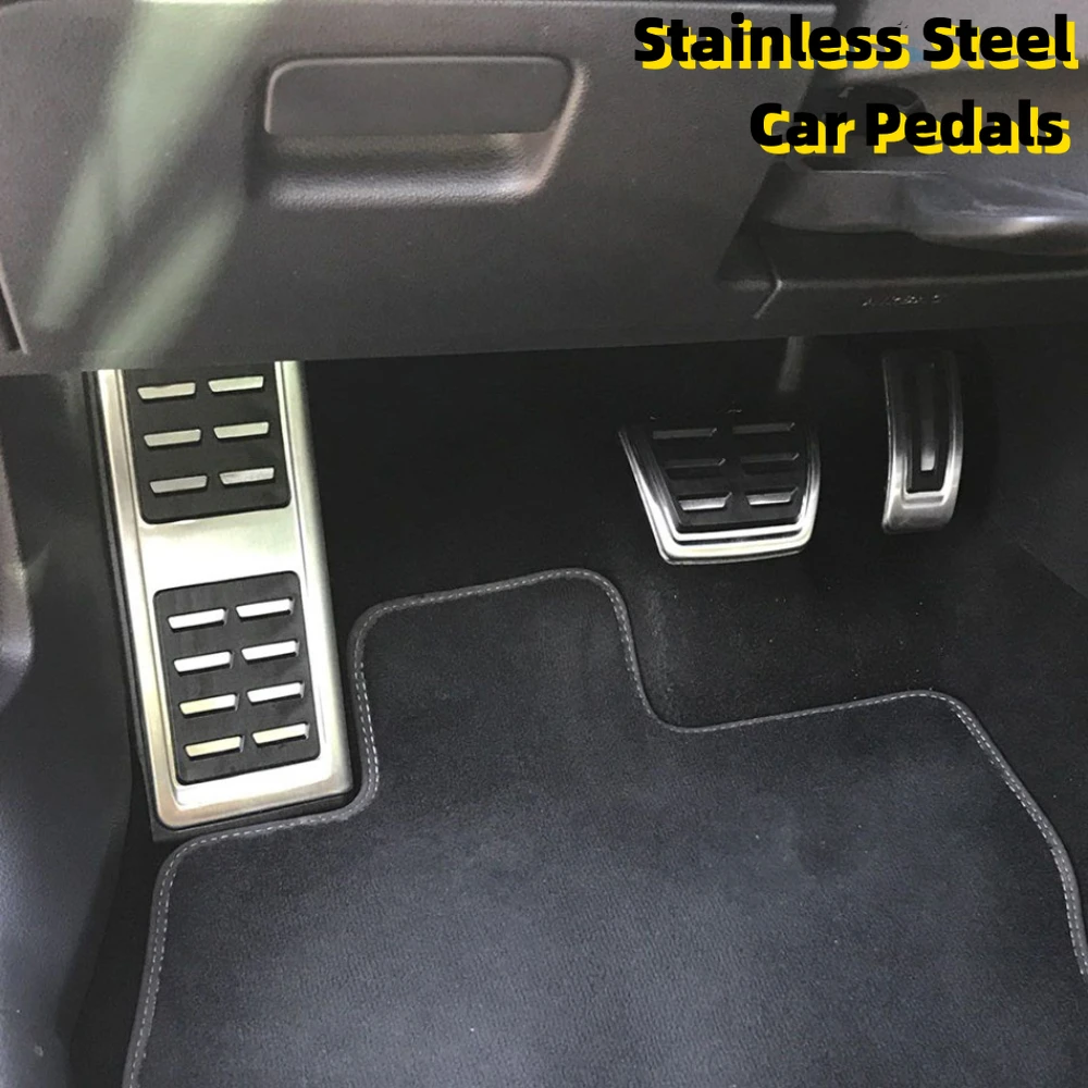 AT MT dla VW GOLF 7 GTi MK7 Lamando POLO A05 Passat B8 Skoda Rapid Octavia 5E 5F A7 2014-2023 Pokrowiec na pedał samochodowy ze stali nierdzewnej