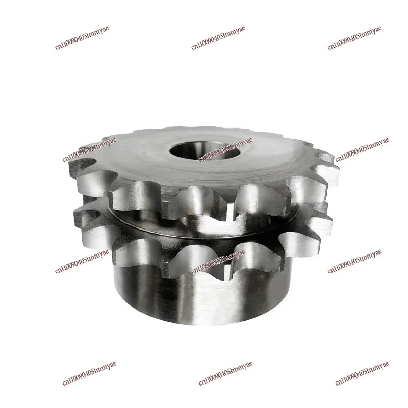 

1 Inch Sprocket Double Row with Rib Sprocket Double Drive Step Gear Can Be Determined To Make A Chain