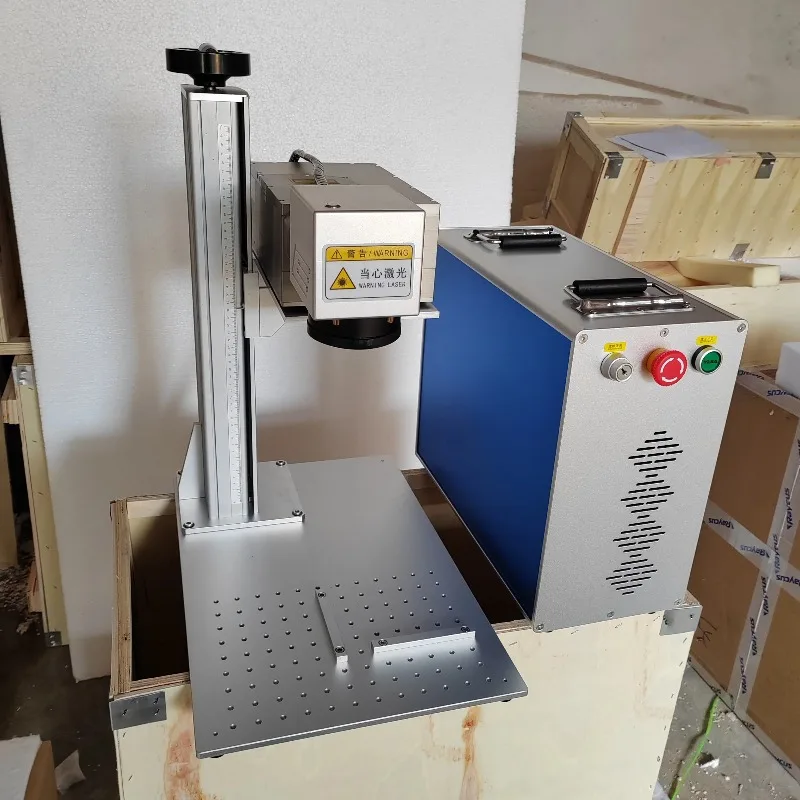 JPT 5Wor 10W УФ-лазерная маркировочная машина для гравировки на пластиковом стекле и металлическом материале включает водяной охладитель CWUL-10 и роторный