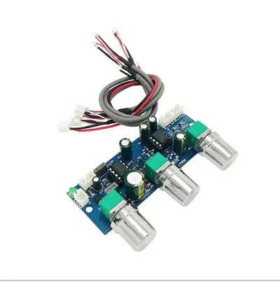 2.1 channel preamp board Low-pass filter board Subwoofer The first single-supply power amplifier module NE5522