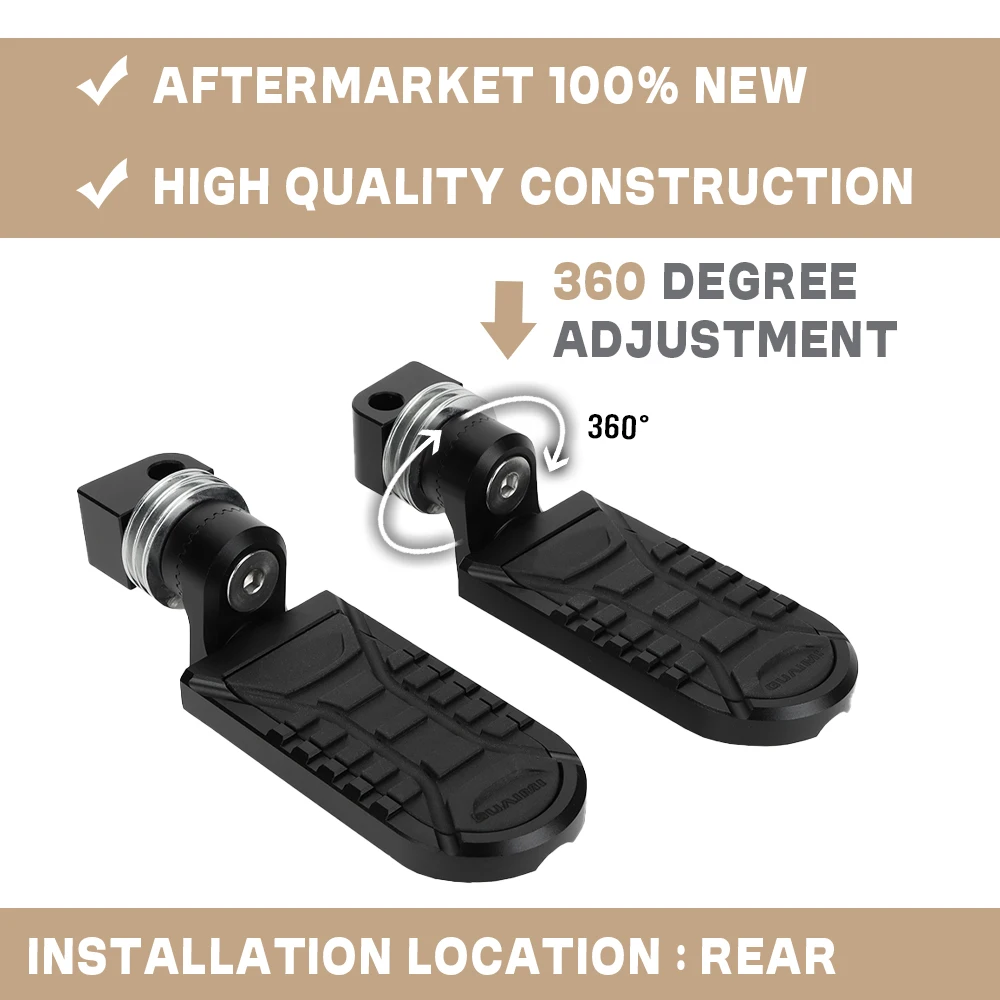 

For BMW K1600B GT GTL K1600 Grand America Motorcycle Rear Adjustable Foot Rests Pedal For bmw k1600gtl gt b Passenger Footpegs