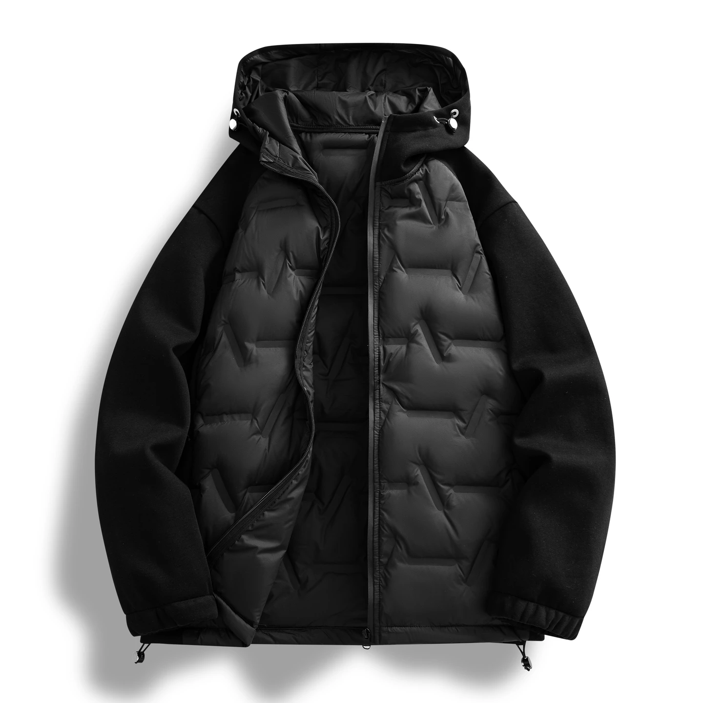 

Warm Casual Loose Men's down Jaet N2025 Winter Faionable Simple Sle Polyester Fiber Ci Leisure Du down Coat