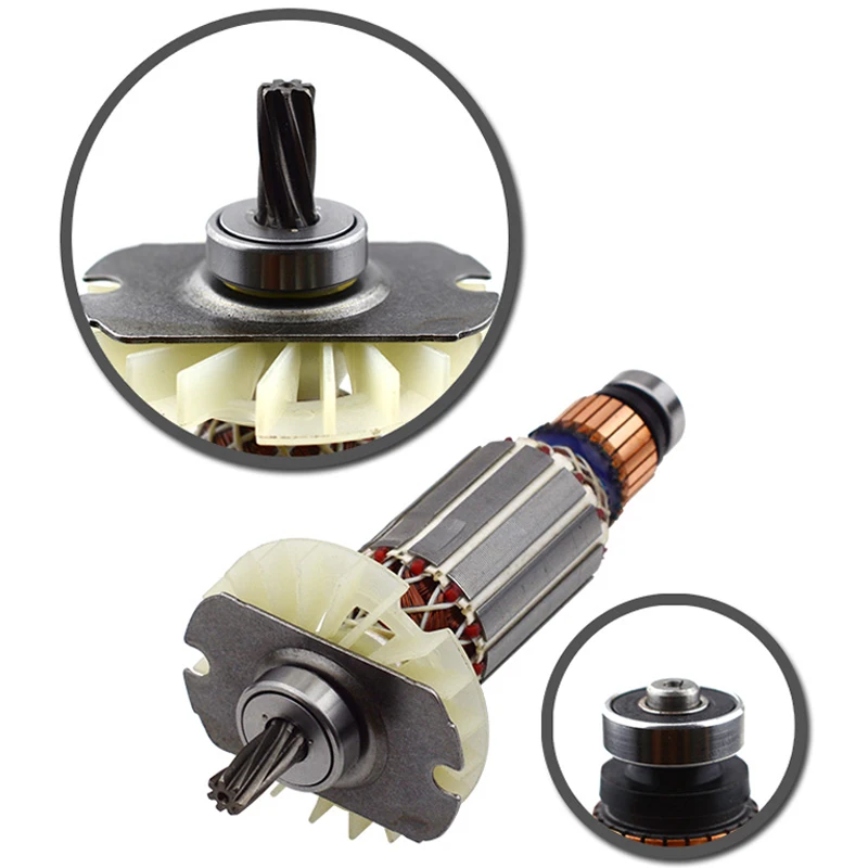 AC220V-240V GBH 2-26 Rotor de anclaje de repuesto para el martillo BOSCH GBH2-26E/DE/DRE Repuestos 7 dientes