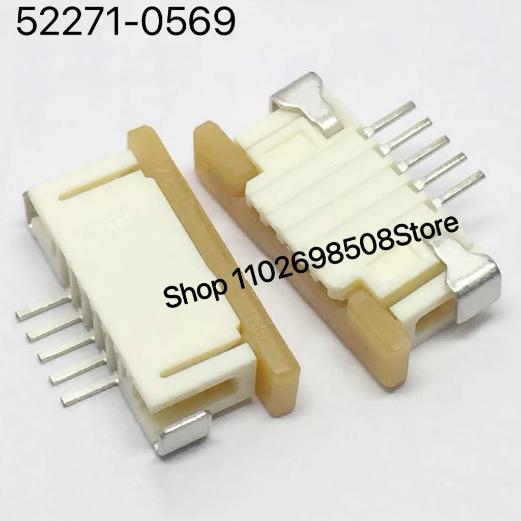10pcs/lot 52271-0569 0522710569 1.0mm Pitch, 5PIN, Bottom Contact, FFC/FPC Connector, Original in stock