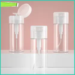 100/200/300ml Refillable Bottles Push-type Empty Pump Dispenser Bottle for Nail Polish and Makeup Remover Bottle Packaging