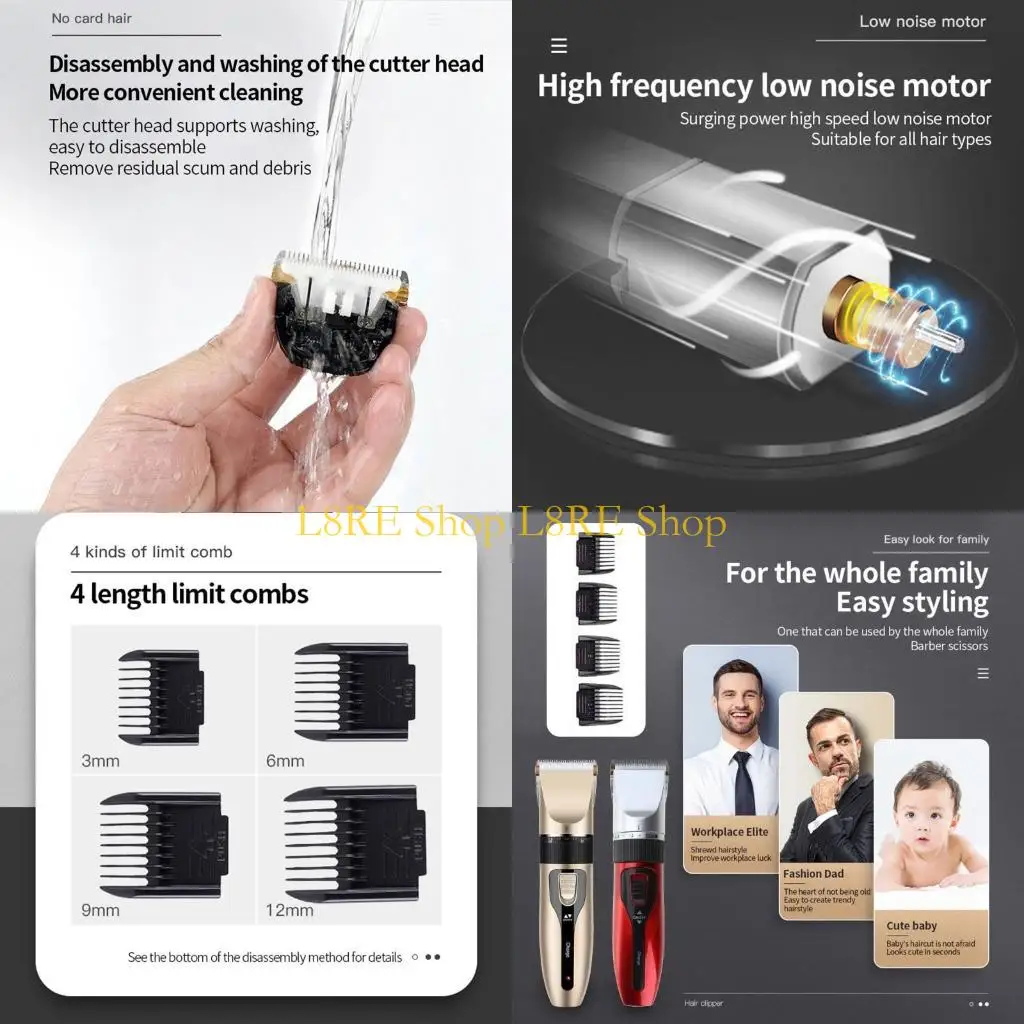 

L8RE беспроводные парикмахерские изделия из триммерных стрижков набор для бритья борьба