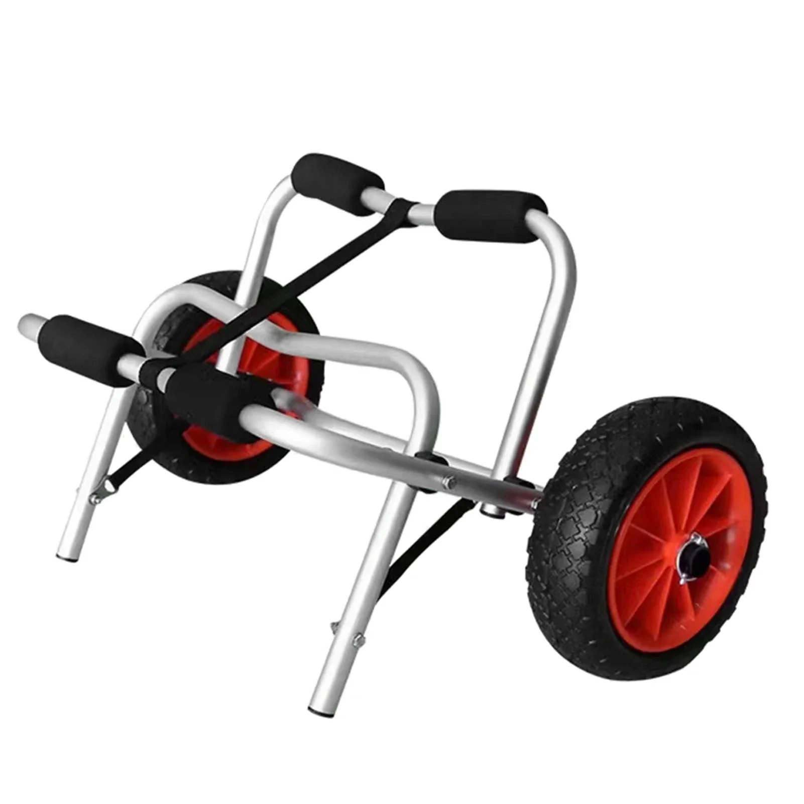 

Foldable Kayak Cart Canoe Dolly Kayak Trolley Canoe Sup Board Transport Carrier Surfboard Mobile Trailer with 10 Inch Solid Tire