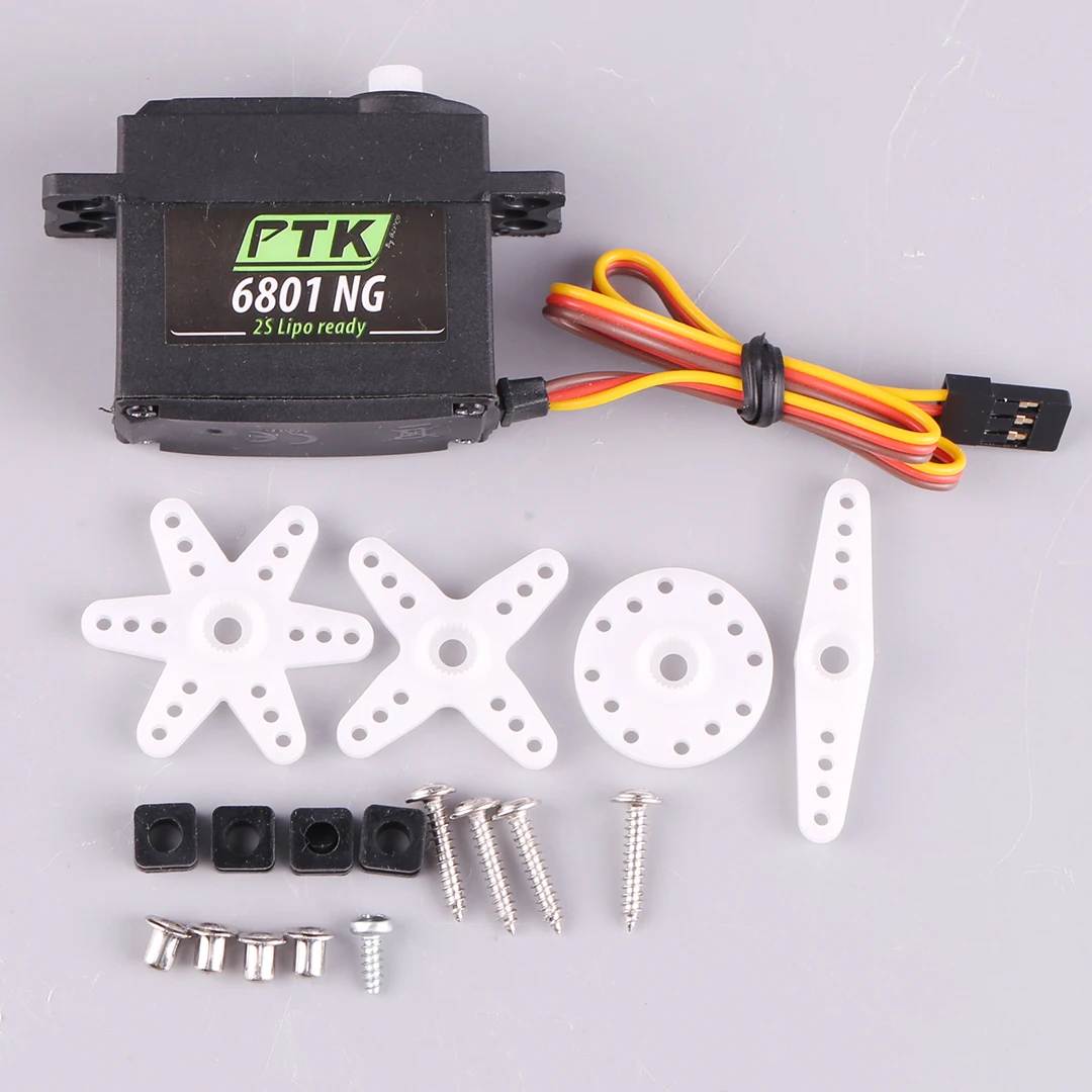 PTK 6801 NG Atacado modelo servo de simulação digital de engrenagem de direção, modelo de navio, planador, asa fixa, motor de direção robô