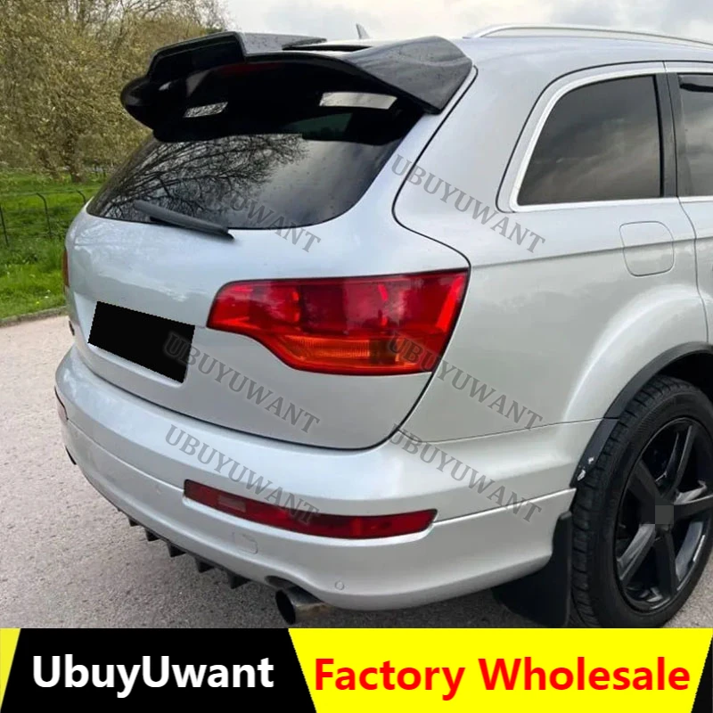 For Audi Q7 SQ7 GEN 1 ABT Style Wholesale Carbon Fiber Rear Trunk Lid Car Spoiler Ducktail Lip Wings 2006--2015