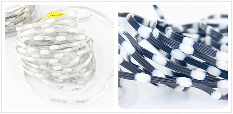 DC5V/12V 1000 Pixels WS2811 LED Seed Pixel String Light RGB IC Addressable Full Color IP68 3Pin Wire 1.5cm-10cm Pitch