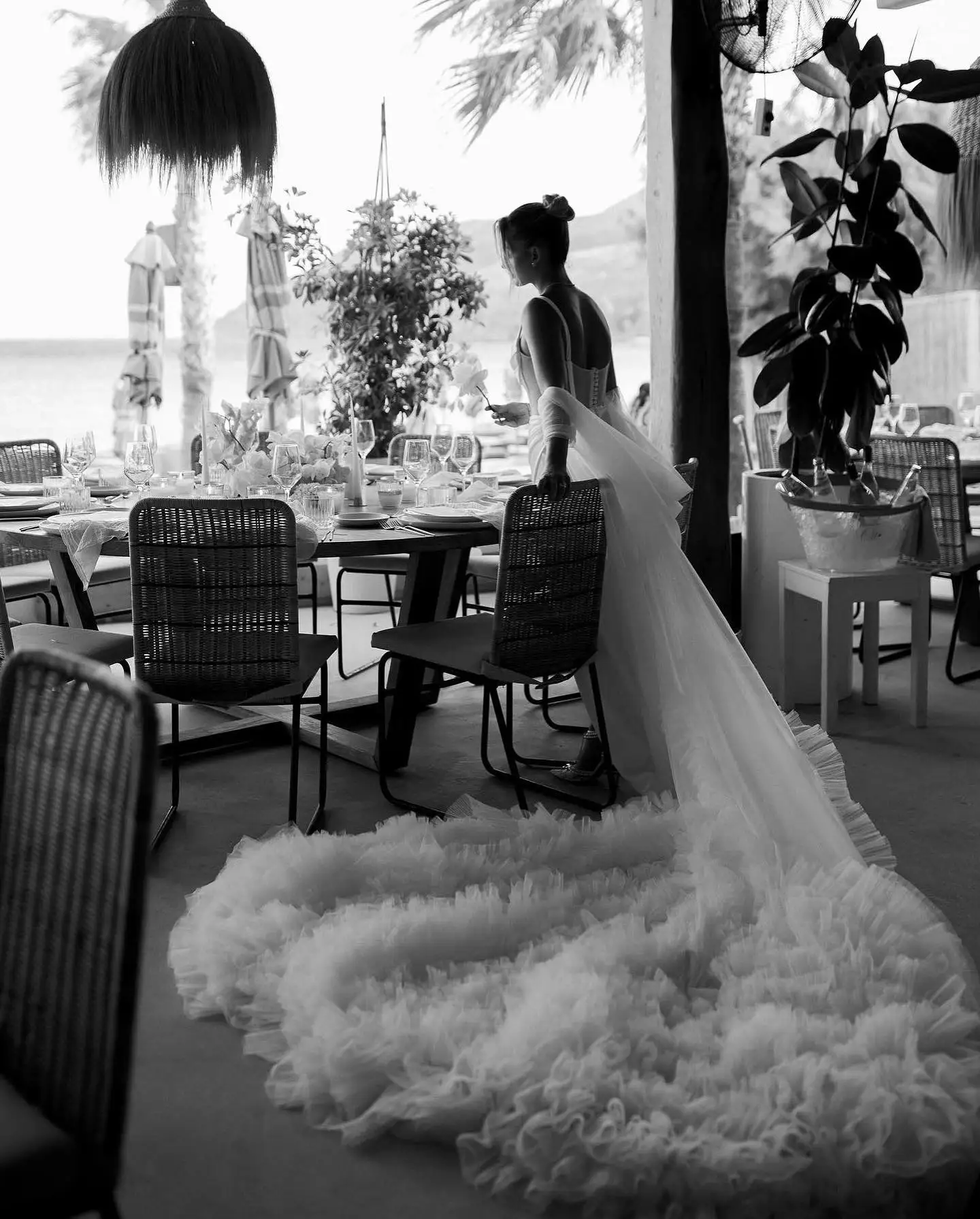 Striking White Tulle Long Wedding Bridal Jackets With Ruffles Trimmed Details Formal Tulle Jacket Outerwear