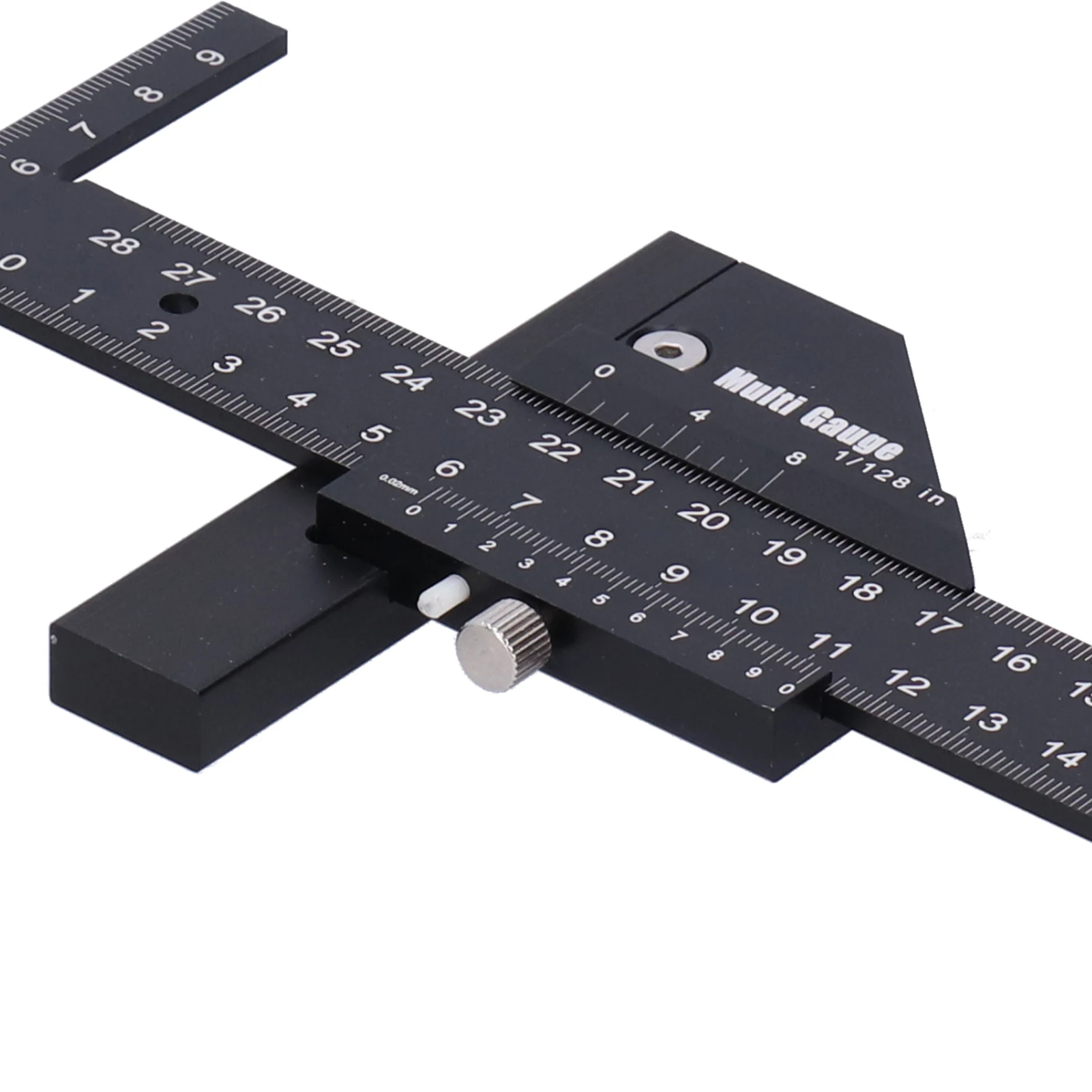 Woodworking Scribing Ruler Marking Measuring Gauge T‑shaped Multifunctional Carpentry Tool Woodworking Multifunctional Ruler